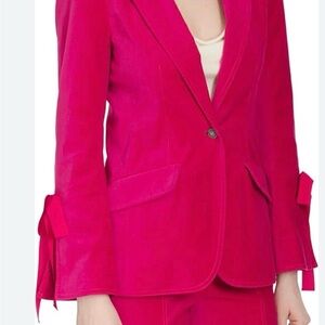 Cinq à Sept Berry Velvet Blazer